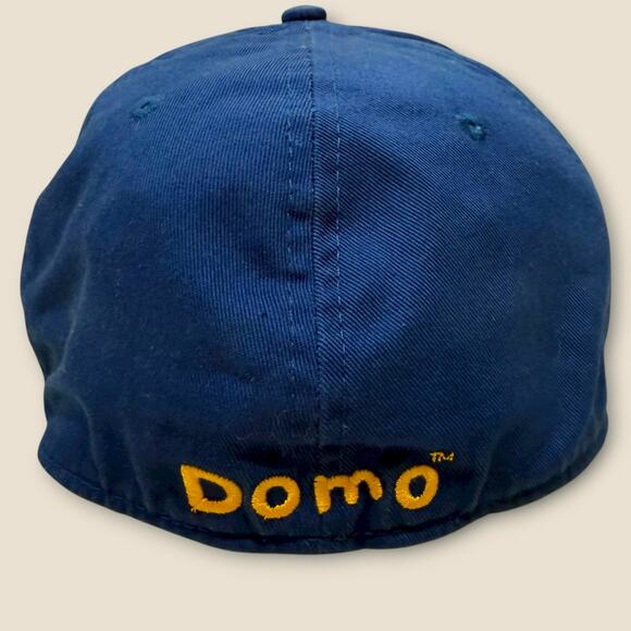 Domo Kun Baseball Cap Hat Flex Fit Men Blend Size S/M P/M Blue Gray Cotton Blend - Picture 2 of 11